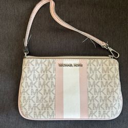 Wristlet by Michael Kors pink and beige 