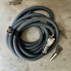 40' Carpet Extractor Hose Set – 1.25" Vacuum & Solution Hose w/ Nozzle – NEW