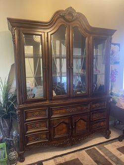 Wooden Hutch from Ashley’s Furniture.