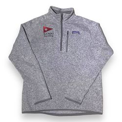 Patagonia Better Sweater Wando Gray Quarter Zip Fleece Jacket Men’s Size Medium