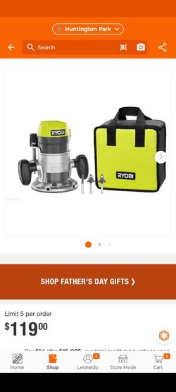 RYOBI
8 Corded Router