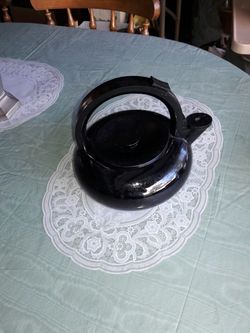 Big size black tea pot.