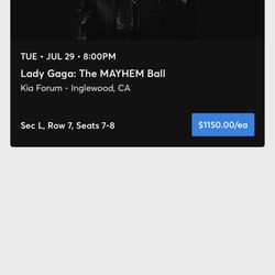 Lady Gaga Tickets 