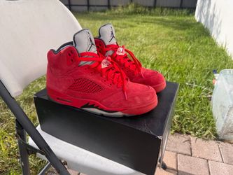 Red Jordan Retro 5s 10.5
