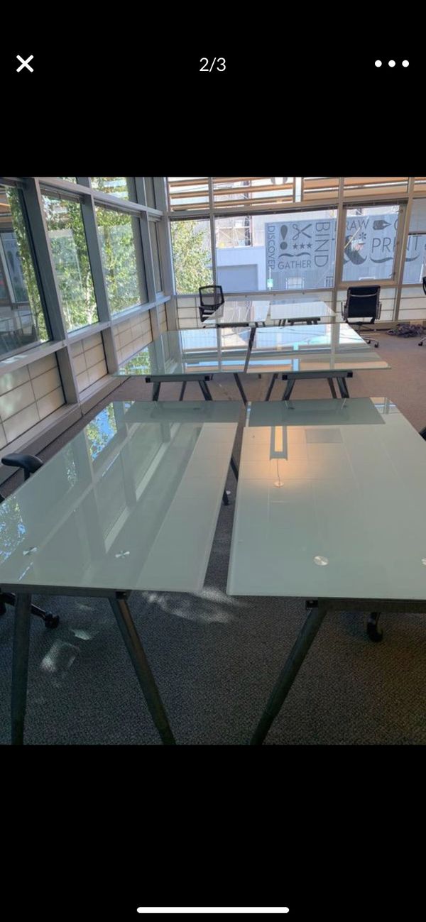 Ikea Galant Desks 3 Left Delivery Is Available For A Fee For Sale