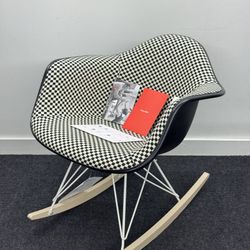 BRAND NEW HERMAN MILLER EAMES UPHOLSTERED MOLDED PLASTIC CHAIR