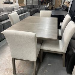 Goodwin dining set with table and six chairs