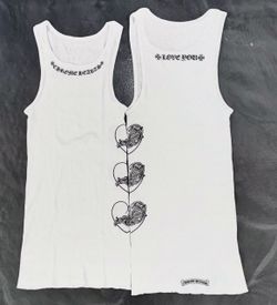 Chrome Tank Top Hearts Black White XS S M L XL Dres