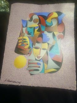 A. Kashumasky Signed Cubist Limited Edition Print