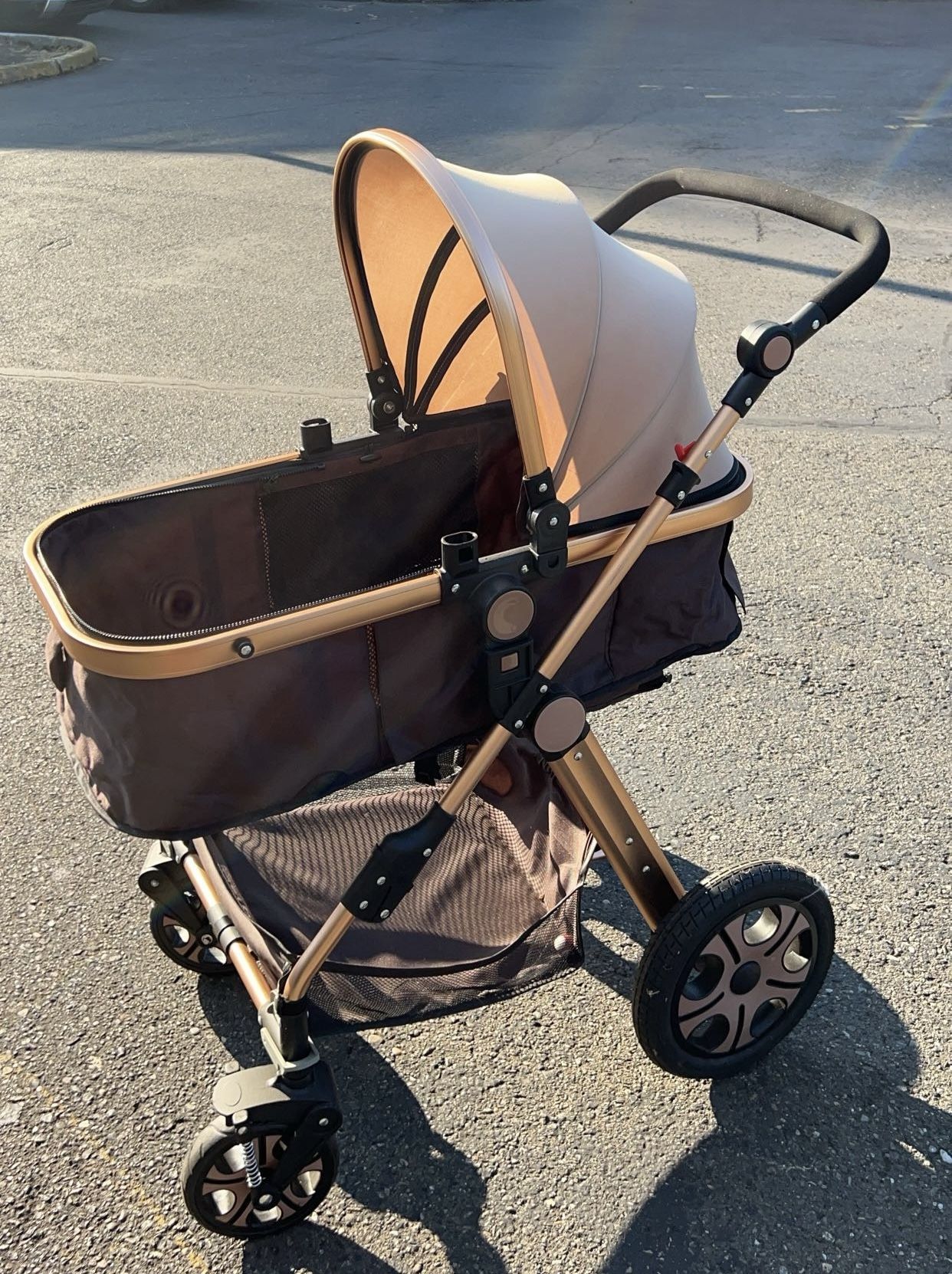 Bronze Baby Stroller 