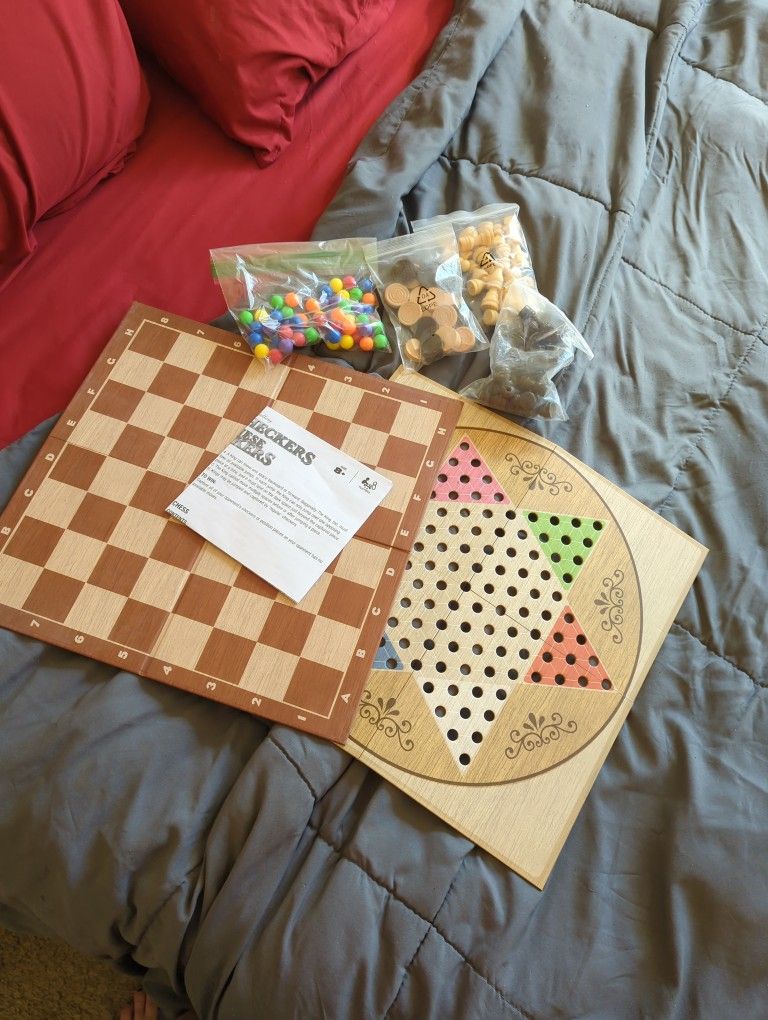 Chess, Checkers And Chinese Checkers 