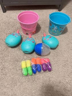 Easter Baskets And Eggs 
