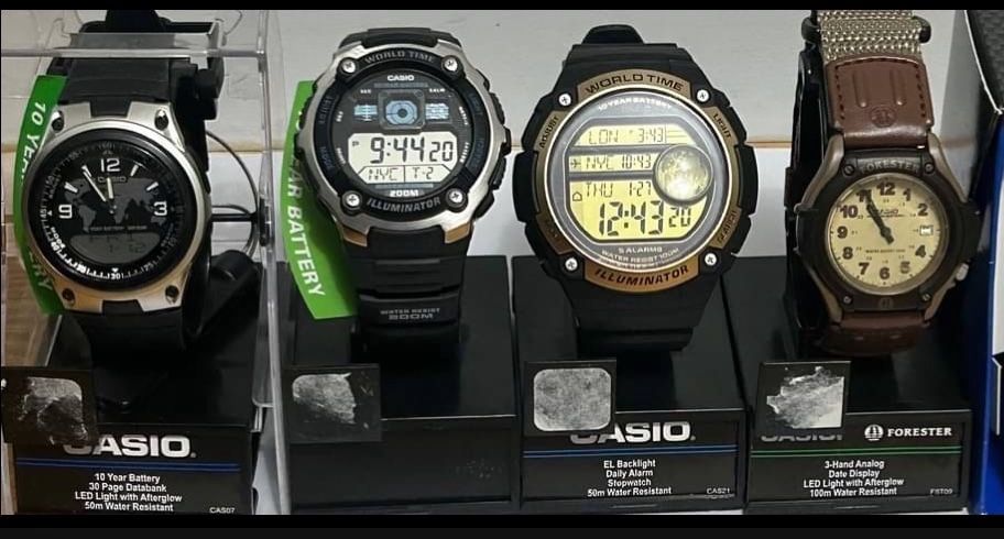 4- Casio Digital World Time Etc Watch Lot