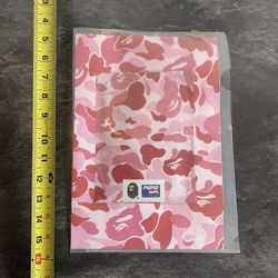 2001 A Bathing Ape Bape Pepsi Relax handkerchief Postcard PackPink Camo Fabric