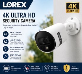 Lorex 4K Ultra HD bullet security camera