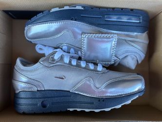 Nike Air Max 1 Silver Metallic Sneakers