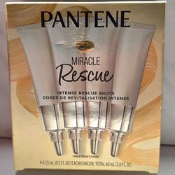 Pantene Intense Rescue Shots, Targets Extreme Damage, Nourishes & Helps Prevent Split Ends, Protects Hair Bonds, 2.0 oz