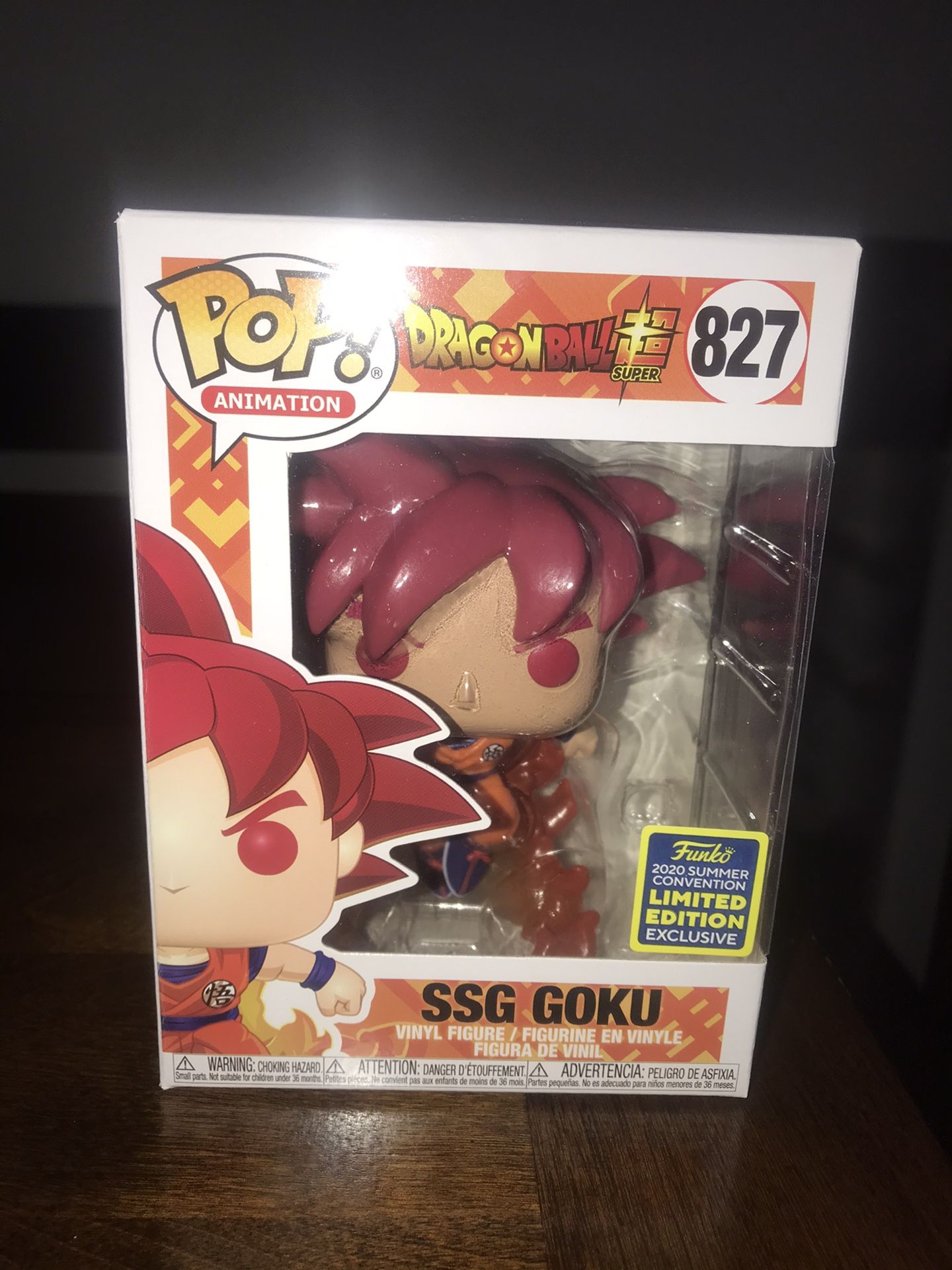 NEW Funko Pop! Animation Dragon Ball Super SSG Goku SDCC 2020 Exclusive CONFIRMED