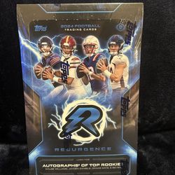 Brand New/Factory Sealed Topps Resurgence Football Hobby Box! Jayden Daniel’s, Caleb Williams, Bo Nix Signatures? Rookie Cards Galore!