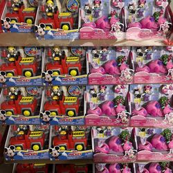 Bulk Disney Junior Funhouse Figure & Vehicle Set - Mickey/Minnie Mouse