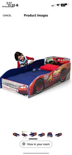wood delta cars toddler bed