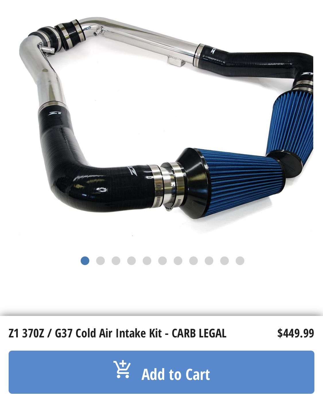 Intakes Z1 370 G37,&infinity