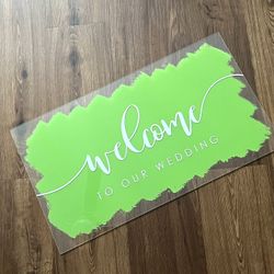Wedding Welcome Sign