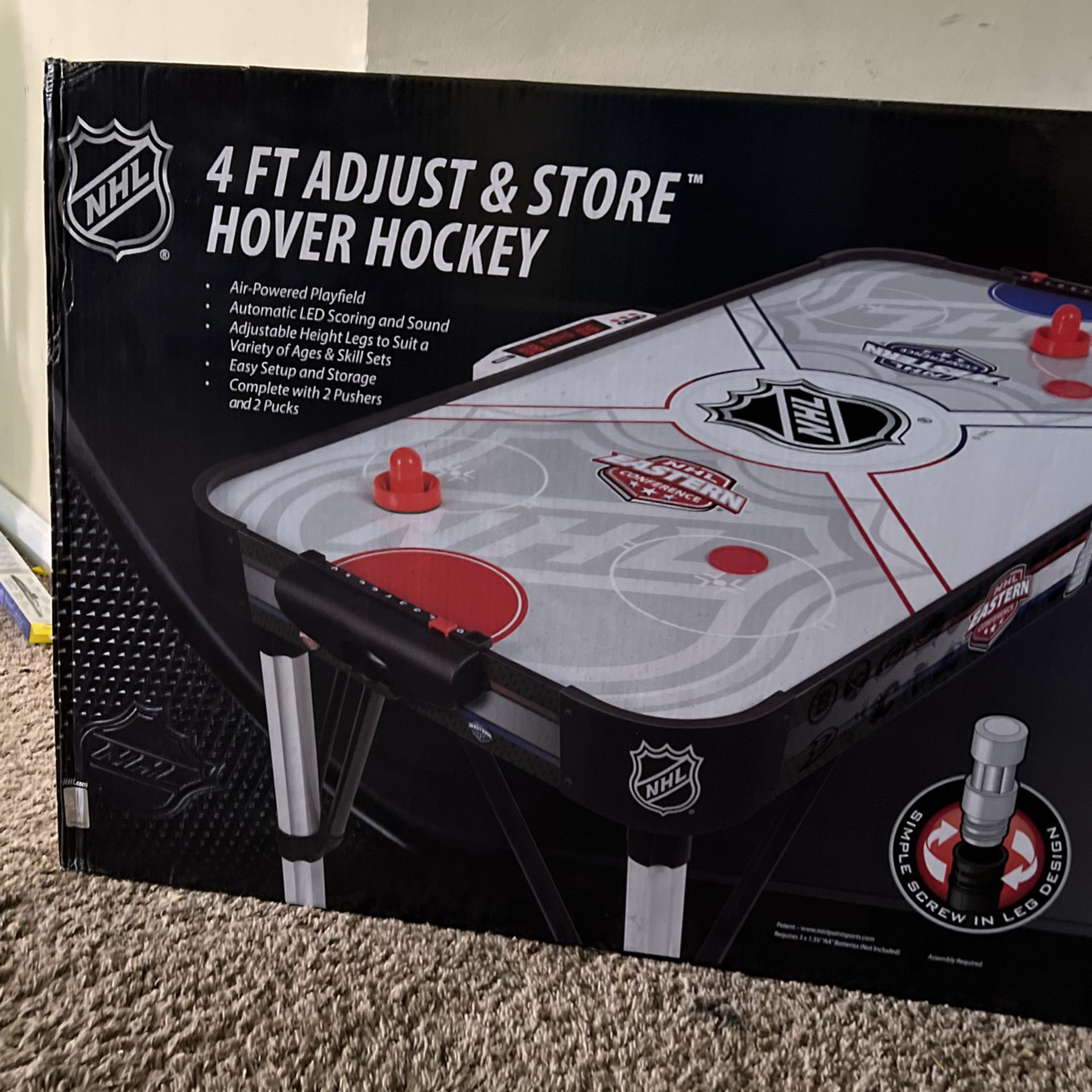 Air powered Kids hockey Table With LED Scoring