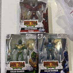 Power Rangers Godzilla set Of 3