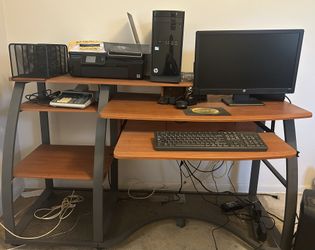 Computer Desk And Items