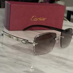 Cartier Glasses - White Buffs 