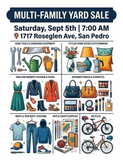 MULTI-FAMILY YARD SALE - SAN PEDRO