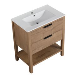 30 Inch Bathroom Vanity Plywood With 2 Drawers