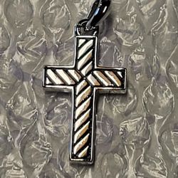 David Yurman Double Sided .925 Sterling Silver Cross Pendant - NICE!