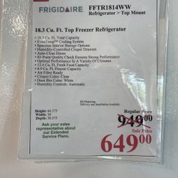 Frigidaire Top Freezer