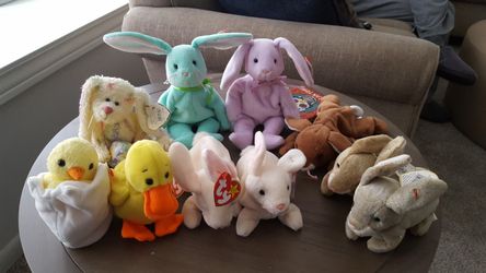 New T.Y. Easter beanies, each