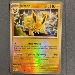 Pokemon Prismatic Evolutions Jolteon Master Ball 029/131 