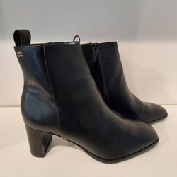 Calvin Klein.. Black Leather Boots..