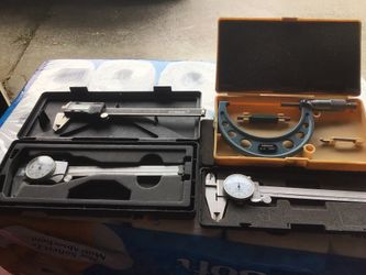 Mitutoyo analog caliper, R&R products analog caliper;storm digital caliper,mitutoyo 3-4”outside micrometer