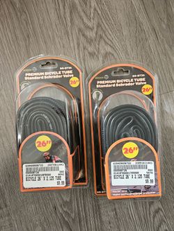 2 Premium Bicycle Tubes 26" NEW