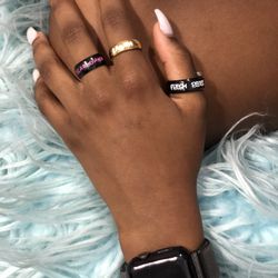 Custom Name Rings Stainless Steel