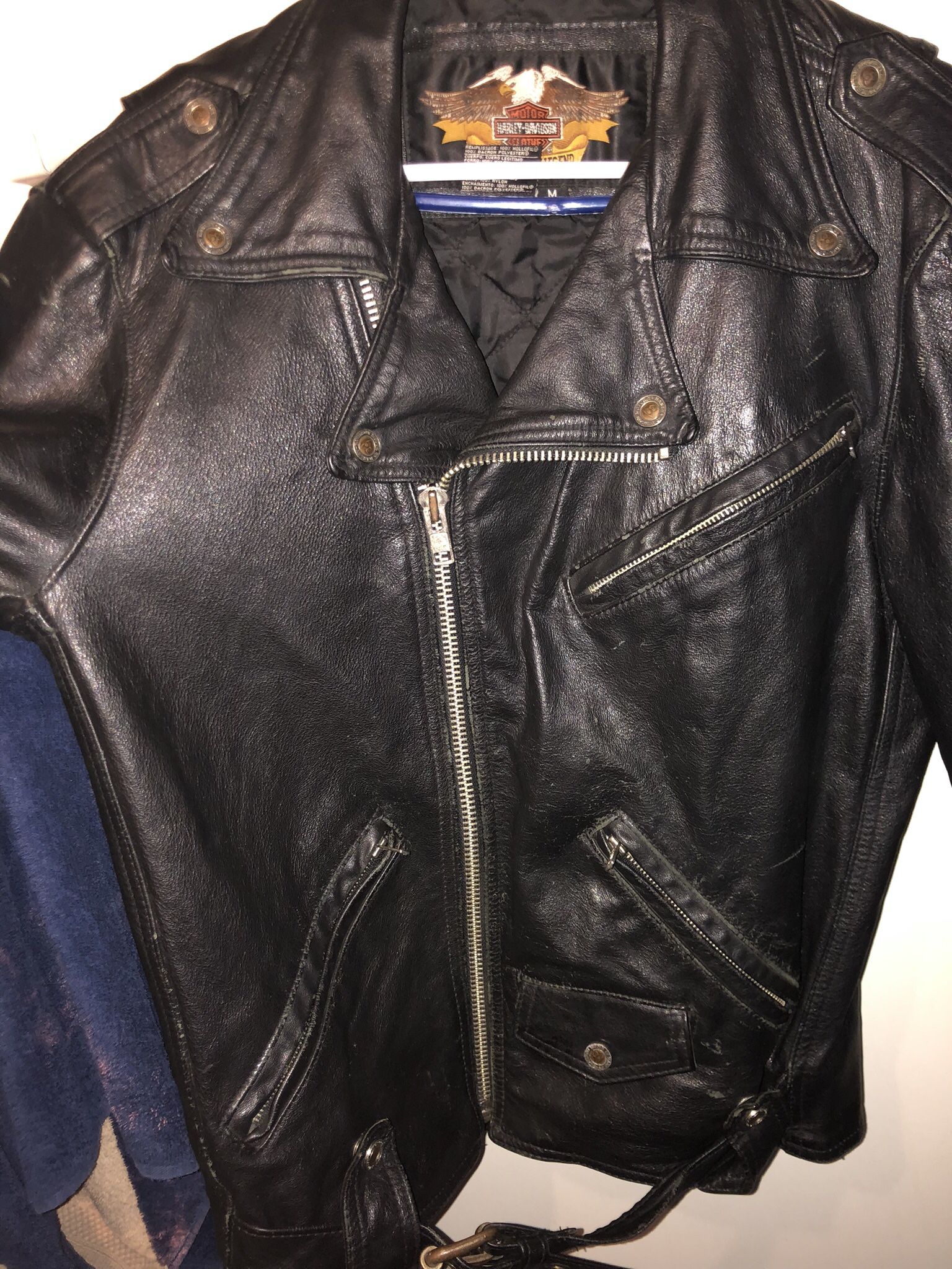 Harley Davidson All American Legend Leather Biker Jacket
