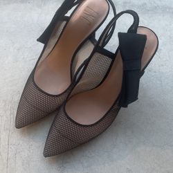 Black Bowtie Heels