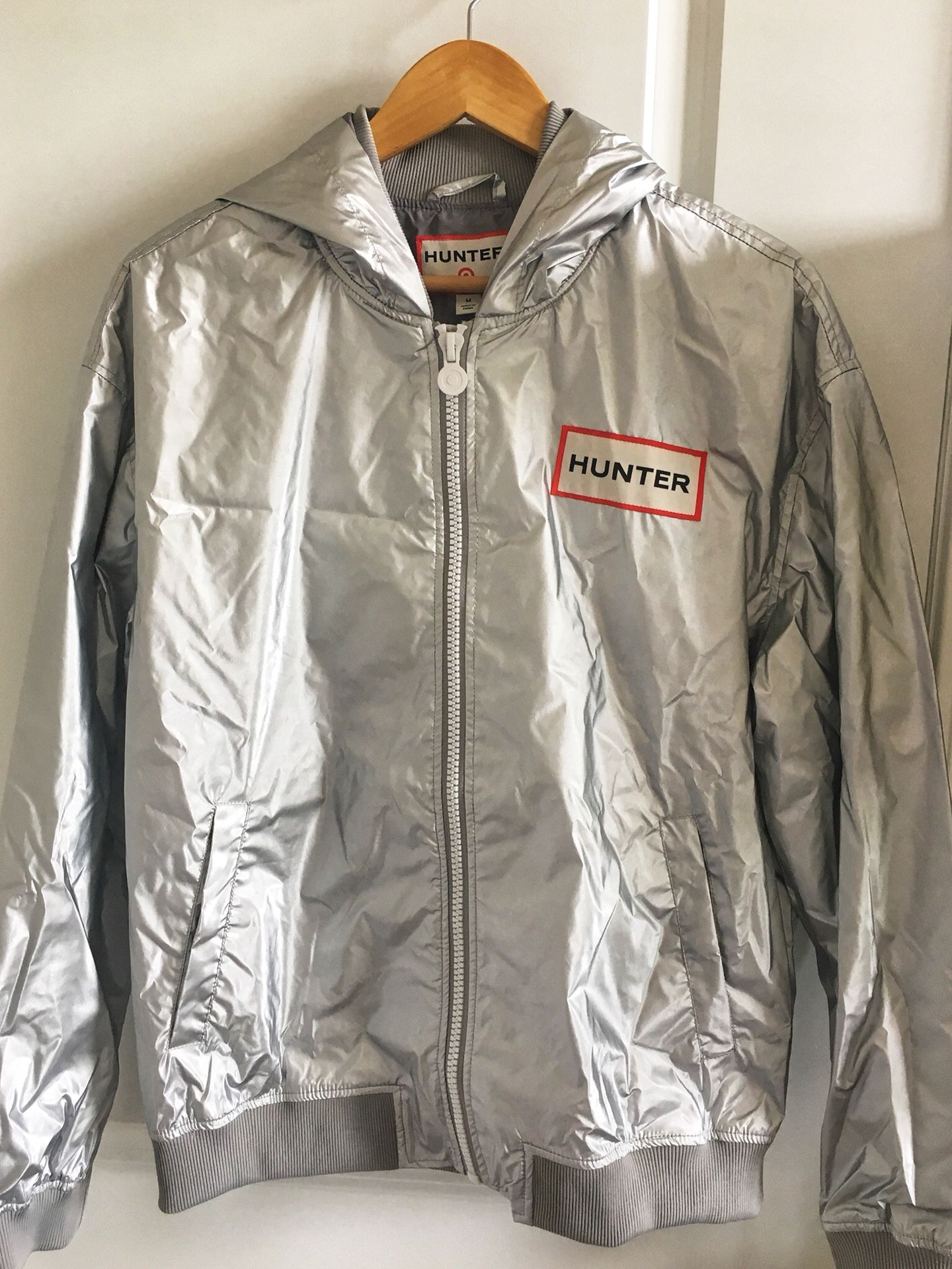 New with Tags Hunter Target Silver Hood Bomber Jacket