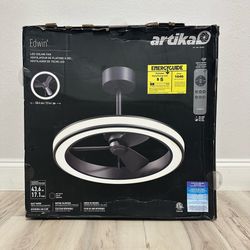 Artika Edwin 23” LED Ceiling Fan with Remote – Open Box / Like New