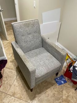 Recline Chair - Light Grey