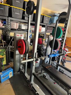 Keiser strength rack with bench and compressor