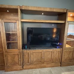 Wooden Entertainment Center 