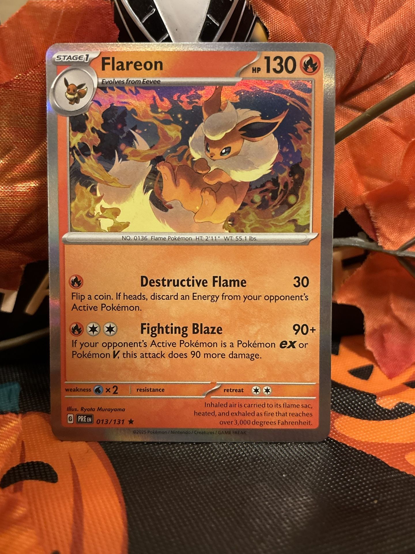 Flareon #13 Pokemon Prismatic Evolutions