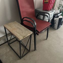 Two Patio Chairs & Small Table For Sale!